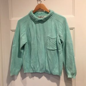 Aqua green sweater top